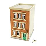 さんけい 1/150 なつかしのジオラマシリーズ ビルD MP03-93 ペーパークラフト