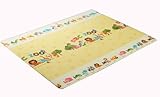 ソフトはいはいマット　ABC ZOO柄　（185ｘ135ｃｍ）厚さ1.2ｃｍ　防音マット、遊びマット、キッズマット、フロアマット、リビングマット、プレイマット