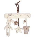 ベビーキッズHangingベッドベビーカーRattleソフトPlush RabbitビールMusicalおもちゃ