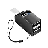 USB C ハブ Type C 3ポート 2個入り POTRRCIUSUER USB3.0＋USB2.0コンボハブ 超小型 バスパワー USB-C変換アダプター ポート拡張 高速 軽量 コンパクト 携帯便利 (ホワイト)
