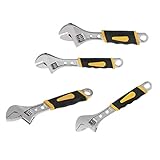 P Prettyia 4点セット　調整レンチ　スパナツール　クロムバナジウム鋼　修理工具　　