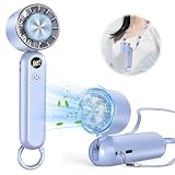 ハンディファン 冷却プレート搭載 携帯扇風機 冷感 手持ち扇風機 ハンディ扇風機 3段階風力調節 3200mAh 長時間稼働 クーラー機能 