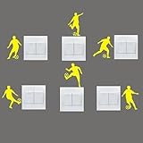 GENERIC DIY Creative Football Switch Stickers Wall Decor #05153732