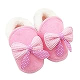 tenworld新生児赤ちゃんソフトソールブーツ蝶結びPrewalker暖かい靴 12