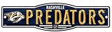 WinCraft NHL Nashville Predators 4 " x17 "インチプラスチックStreet Sign