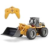 億騰 RC ブルドーザー 2.4GHZ 6CH 合金 エンジニア車両 360度旋回 建設車両 おもちゃ 子供 贈り物 砂浜 砂場用