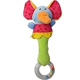 Babyfans Baby Kid Soft Animal Model Handbell Rattles Handle Developmental Toy [並行輸入品]