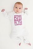 Nobody Puts Baby In The Corner Funky Babygrow Romper Bodysuit - Nappy Head by Nappy Head