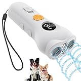 【最新改良モデル】GOKEI 犬の無駄吠え防止 超音波 無駄吠え防止 USB充電式 3つの動作モード 全犬種対応 犬吠え防止グッズ 犬 ほえる 防止 訓練器具 吠え防止 トレーニング 無駄吠えグッズ 小型犬 中型犬 大型犬 しつけ用品 ホワイト