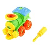 【ノーブランド 品】DIY　組み立て　列車　建物　パズル　子供　おもちゃ　ギフト