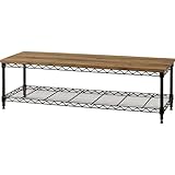 【26-40型推奨】 アイリスオーヤマ テレビ台 ミドルタイプ ブラック 幅101×奥行31×高さ30㎝ 32型 メタルラック オープン 組み立て 耐荷重30kg CML-10302