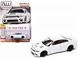 autoworld 1/64 ダッジ チャージャー SRT ヘルキャット レッドアイ 2021 ホワイト Charger SRT Hellcat Redeye ミニカー [並行輸入品]
