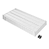 ルミナス ポール径25mm用パーツ 棚板 スチールシェルフ (幅121.5×奥61cm) [スリーブ付] 3枚 SHL-1260SL-3