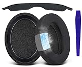 SOULWIT イヤーパッド + ヘッドバンド 交換 キット for Sennheiser HD650, HD660 S, HD660S2, HD600, HD6XX, HD58X, HD580, HD565, HD545, HD535 用 ヘッドセット 替え パッド セット 劣化防止 クッション DIY ヘッドストラップパッド 全面修理 部品 - 2段