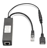 PoE Splitter for Nest Cam Outdoor, iPads and other Tablets, Remote USB Power over Ethernet, Use with