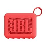 LICHIFIT JBL GO 4用シリコンケース カバー bluetoothスピーカー 保護カバー 保護 耐衝撃 傷防止 軽量 旅行 運動 持ち運び便利 アクセサリー（レッド）