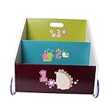 Labebe子供用絵本棚 車輪付け【収納に便利】 (ハリネズミ)