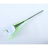 MMRM チューリップスタイル パスライト屋外の庭の芝生ソーラーランプ搭載のLED ホワイト