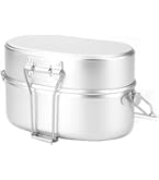 Amazon.co.jp: DZANNC 飯盒 キャンプ 戦闘飯盒2型【2024年陽極酸化