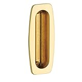 Baldwin 0458030 Sliding Door Flush Pull, Bright Brass by Baldwin