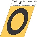 hy-ko製品gg-25-o 3.5で。アルミ粘着文字O – 10個パック