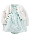カーターズ Carter's ワンピース ＆ カーディガン 2点セット & ベビー・デポ モスリン ウォッシュクロス 2-Piece Dress & Cardigan Set 12M (72-78cm