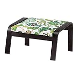 【IKEA/イケア】POÄNG フットスツール, ブラックブラウン, スィッマルプ グリーン