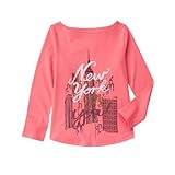 ジンボリー GYMBOREE/ ニューヨークティ ブライトピンク トップス長袖Tシャツ 5歳【並行輸入】