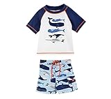 Carter 's Baby Boys ' Whale Rashguard水着セット カラー: ホワイト