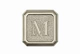 建築メールボックス3650sn-mアルミサテンニッケルモノグラム – レター" M "