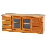 ワイドローTV台 テレビ台 MTV-6082 4934257218719 ライトブラウン 代引き不可 主材：桐材