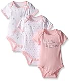 スターリングBaby by Vitamins Baby Girls ' Little Dreamer 3 Pack Bodysuits カラー: ピンク