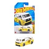 ホットウィール(Hot Wheels) ベーシックカー フォルクスワーゲン T3 カスタム 乗り物おもちゃ ミニカー 3歳から イエロー JFN48