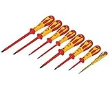 C. K Tools T49192 Dextro VDE Insulated Slotted Cabinet Tip/Phillips Screwdriver Set, 8-Piece [並行輸入品]