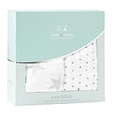 エイデンアンドアネイ おくるみ 2セット Aden+Anais swaddling wrap (11/fluro grey)