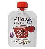 Ella's Kitchen Strawberry Yummy Yoghurt Greek Style from 6+ Months 90g - エラのキッチンイチゴおいしいヨーグルトギリシャスタイル