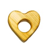 Handmade Wood Sweetheart Teether Toy, Non-Toxic and Smooth Naturally Antibacterial, Made in the US b