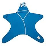 [ タッペンス＆クランブル ] Tuppence & Crumble おくるみ スターラップ 4～10ヶ月 星型 ベビー アフガン フリース 足つき BFSTARWb ブライトブルー Star Bab