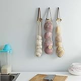 gorld Fruit and Vegetable Hangingストレージメッシュバッグパックof 3 with 3フック