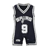 gqmart夏新しいスタイルベビー男の子ロンパースバスケットボールスポーツスーツノースリーブジャンプスーツ登山clothes-black-70 cm