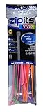 Cambridge ZipIts Vivid 120 pcs- 4インチ、8インチ、11 "ケーブルタイAssortment , 8アソートColors