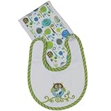 Boy Owl Boxed Bib & Burp Set Maison Chic by Maison Chic