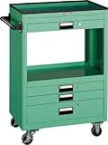 ＴＲＵＳＣＯ　ツールワゴン　６００Ｘ４００　浅３深１引出付　ＹＧ【NTS631YG】 (販売単位：1台)