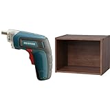 『電動ドライバー 充電式 RD110-G グリーン』と『カラーボックス 1段 幅41.5×奥行29×高さ30.5cm ブラウン CX-1』のセット