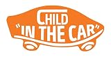 【全16色】人気!チャイルド イン カー ステッカー!Child in car Sticker /車用/シール/ Vinyl/Decal /バイナル/デカール/ステッカー/CIC-2 (オレンジ) [