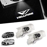 Virauto トヨタ ヴェルファイア 40系 30系 カーテシランプ LED レーザーロゴ付き ドアウェルカムライト VELLFIRE AGH3#W GGH3#W AYH30W TAHA4#W AAHH4#W AAHP45W 専用 カーテシライト 足元ランプ 高輝度 純正交換 簡単取付 車用グッズ 明るさアップ 無極性 純白光 運転席用&助手席用 取付工具付き アクセサリー インテリア 2個入り