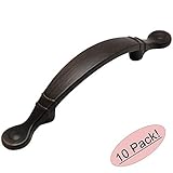 Cosmas® 9980ORB Oil Rubbed Bronze Cabinet Hardware Arched Handle Pull - 3" Inch (76mm) Hole Centers,