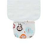 吸収性汗のための3個モンキー柄の赤ちゃんタオルを、25.5x20センチメートル