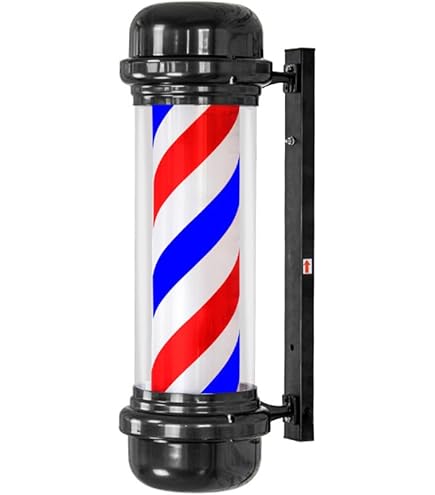 Amazon.co.jp: pisipe サインポール 理容 理髪店ポールライト バーバー