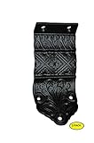 a29 Solid Cast Iron Victorian手すりブラケット、ブラックパウダーコート仕上げ、2 - Pack